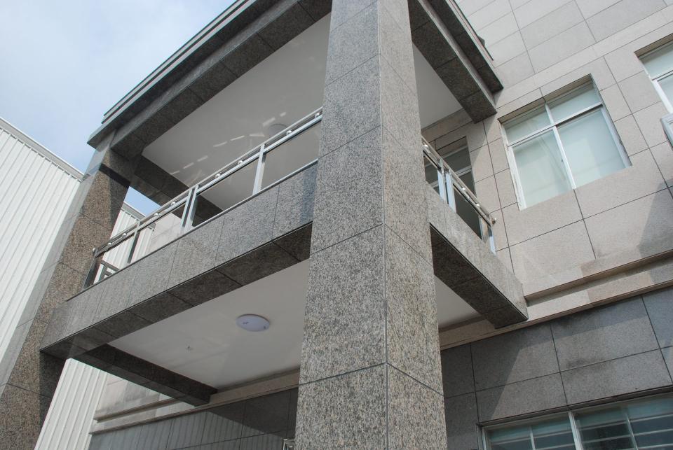 Modern building with balcony
