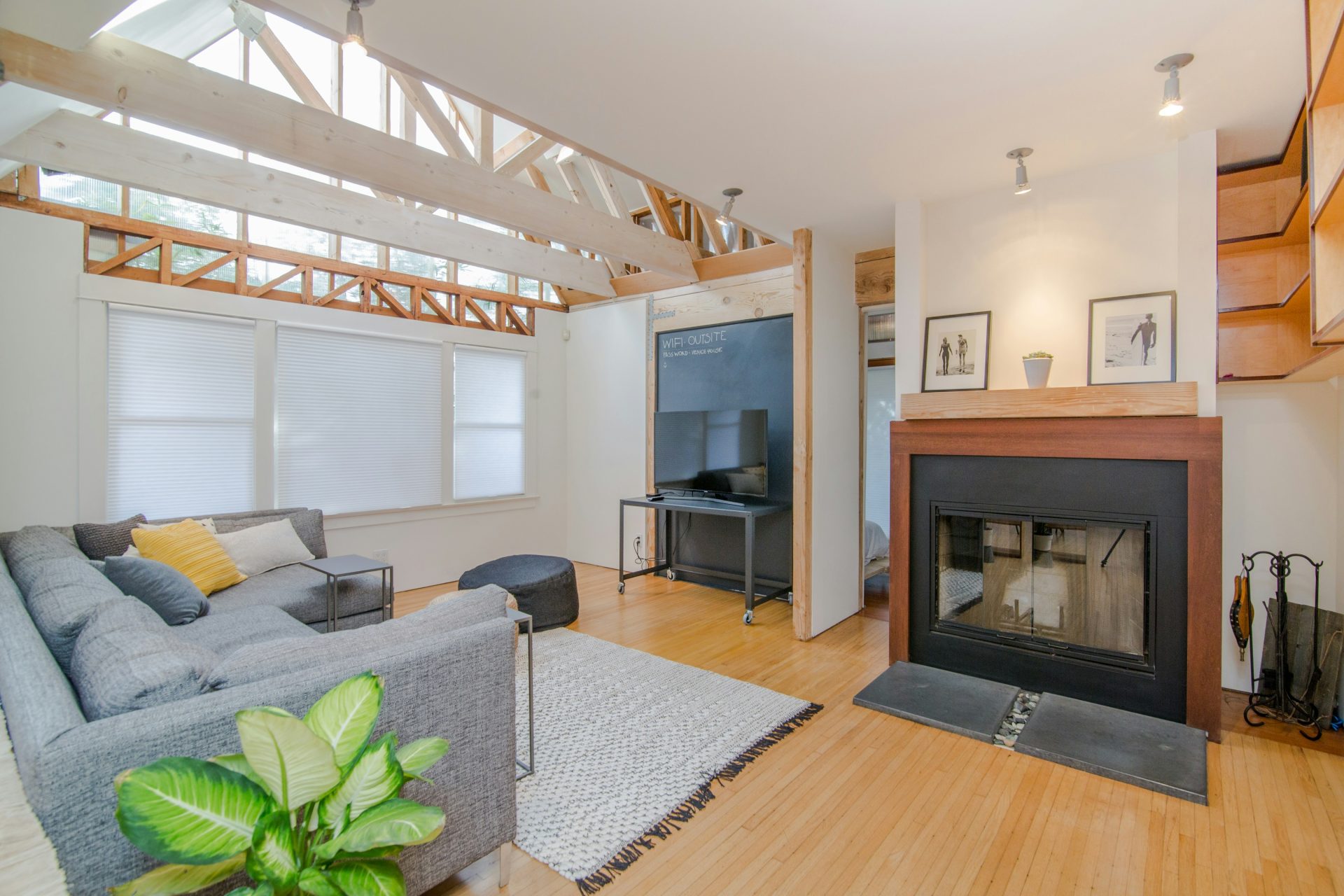 Cozy modern living room interior
